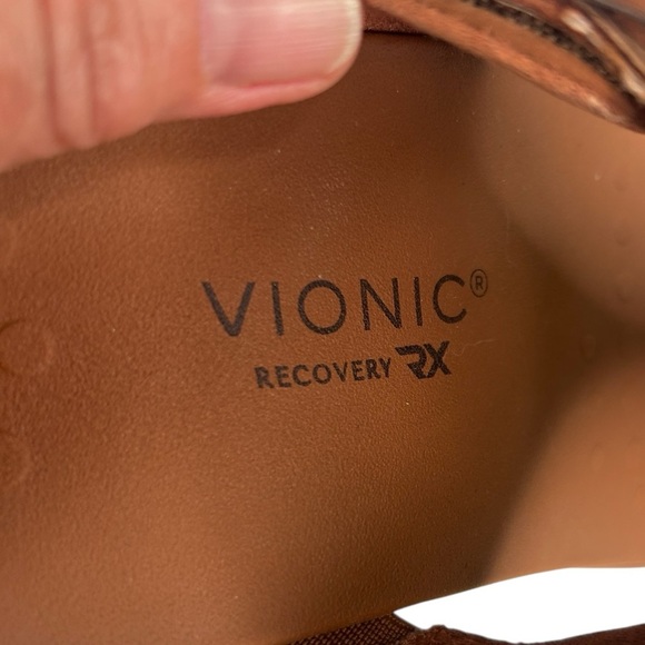 Vionic Activate RX Recovery Argan Brown Suede Platform Sandals Womens 9 Comfort - Picture 2 of 15